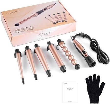 Smooth Curles Signature 5 in 1 Curling Iron Wand Set